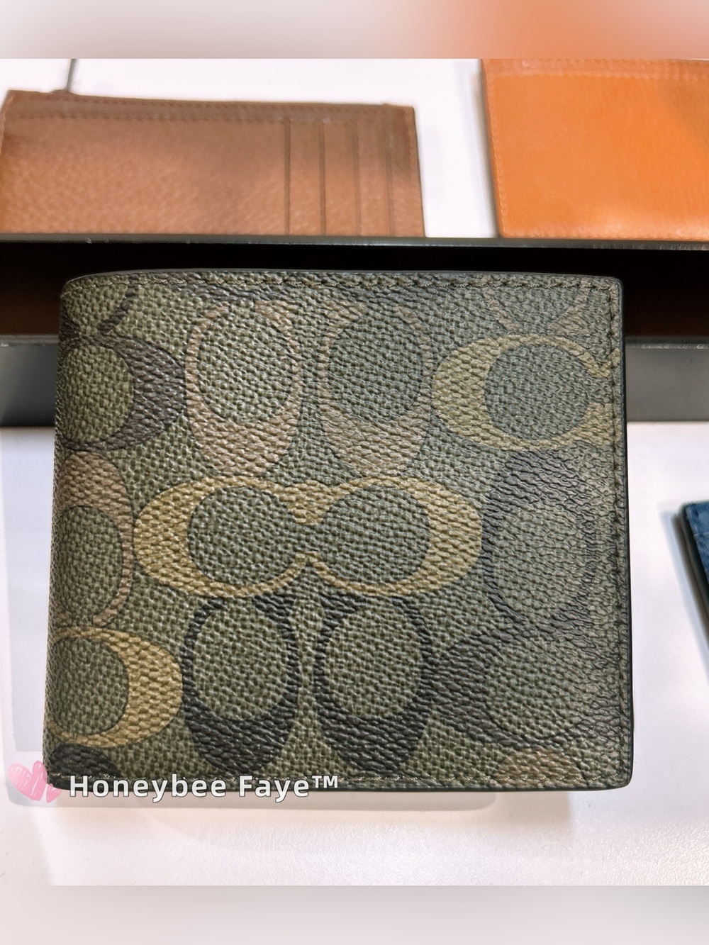 nwt Coach 3-in-1 Signature Canvas Wallet in camo print